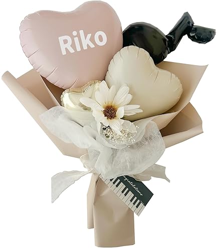 バルーンブーケ　枯れない花束　ダンス　発表会　結婚式　ブーケトス　　父の日　写真 バルーン ブーケ 花束 ミニ花束 発表会 【文字入れOK 有料